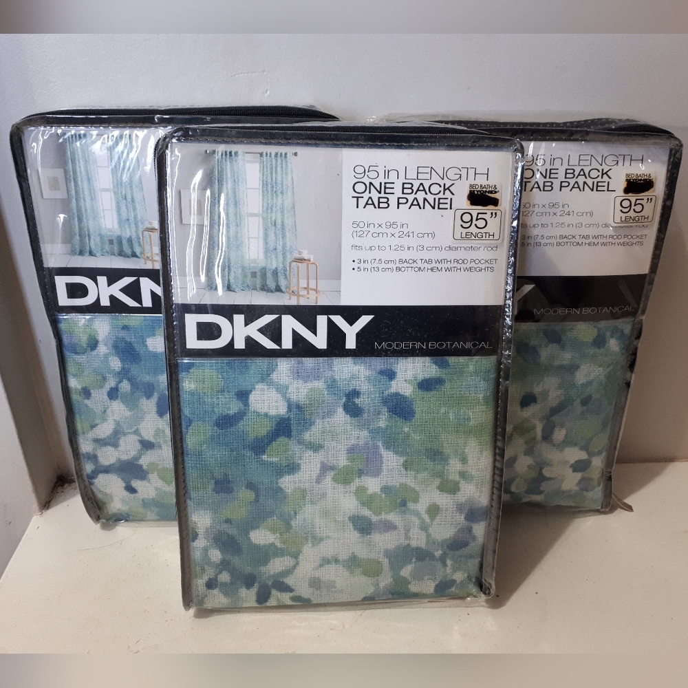 DKNY 3 curtain panels